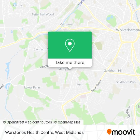Warstones Health Centre map