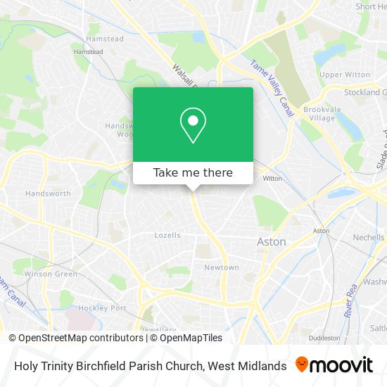 Holy Trinity Birchfield Parish Church map