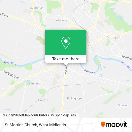 St Martins Church map
