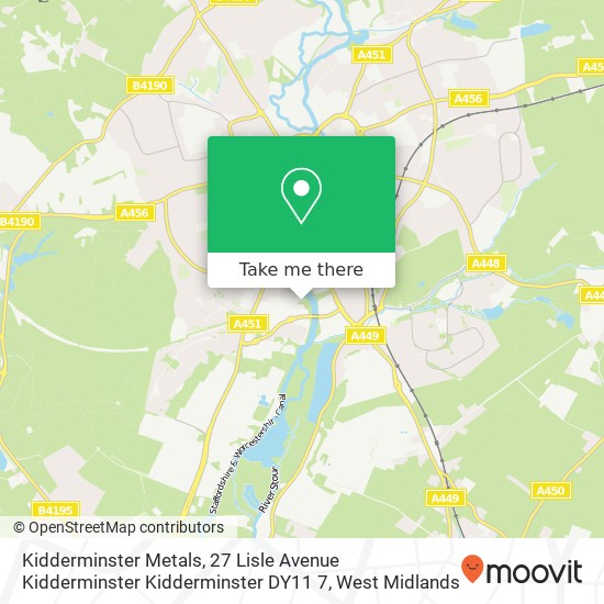 Kidderminster Metals, 27 Lisle Avenue Kidderminster Kidderminster DY11 7 map