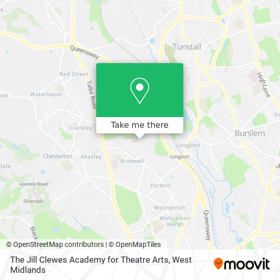 The Jill Clewes Academy for Theatre Arts map