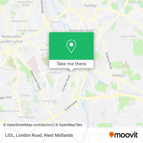 LIDL, London Road map