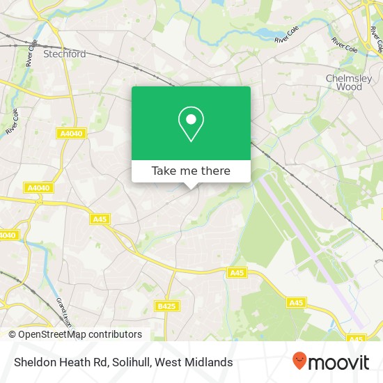 Sheldon Heath Rd, Solihull map