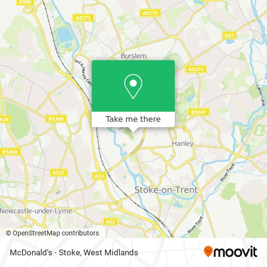 McDonald's - Stoke map