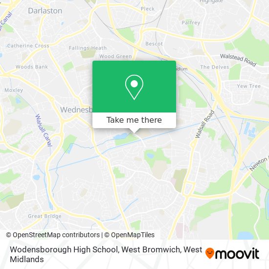 Wodensborough High School, West Bromwich map