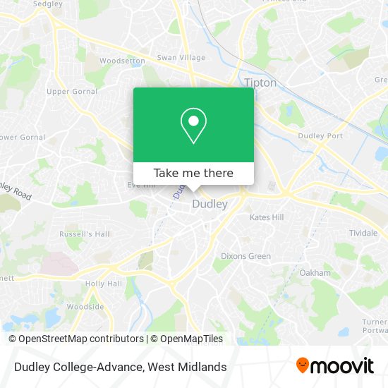 Dudley College-Advance map