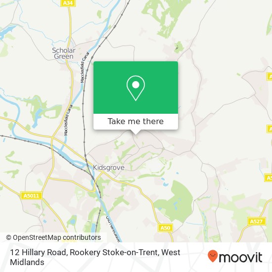 12 Hillary Road, Rookery Stoke-on-Trent map