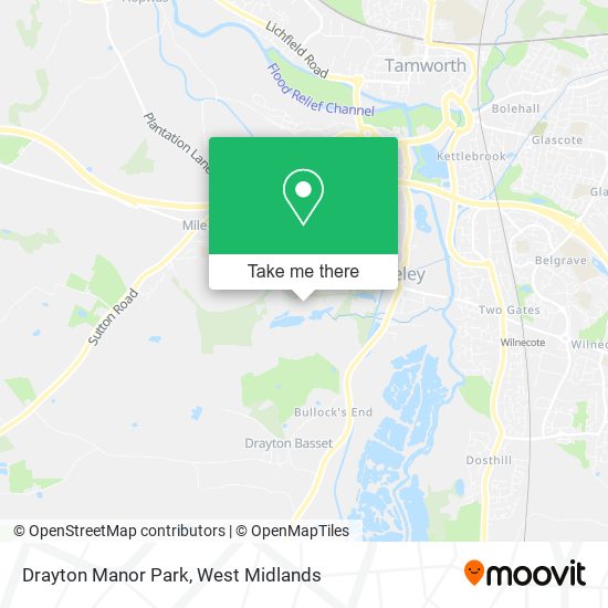 Drayton Manor Park map