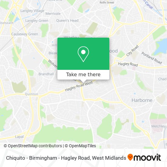 Chiquito - Birmingham - Hagley Road map