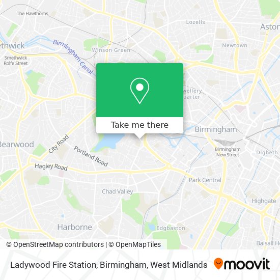 Ladywood Fire Station, Birmingham map