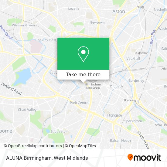 ALUNA Birmingham map