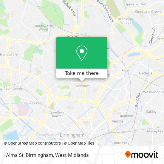 Alma St, Birmingham map