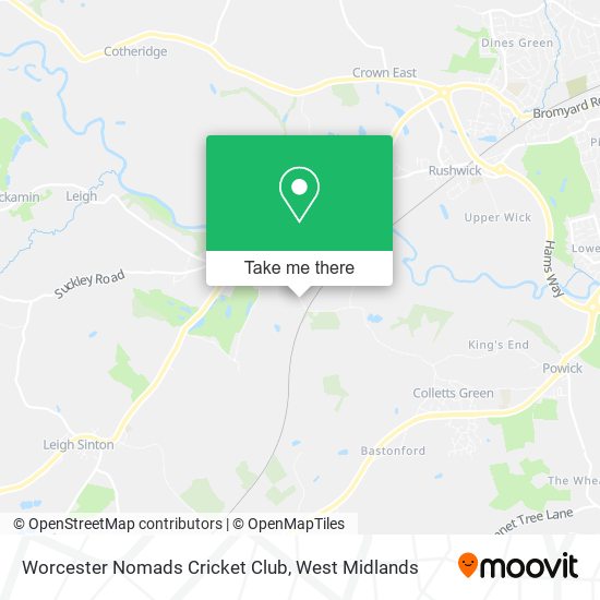 Worcester Nomads Cricket Club map