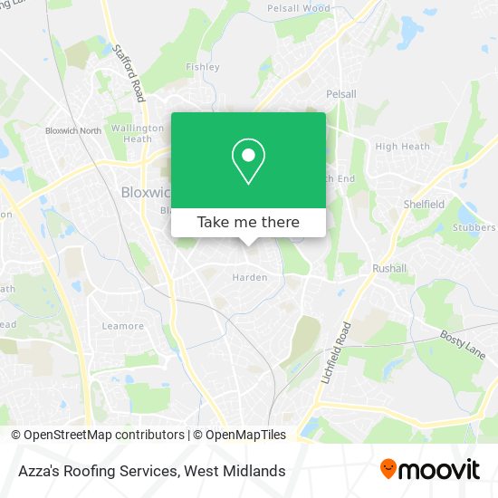 Azza's Roofing Services map