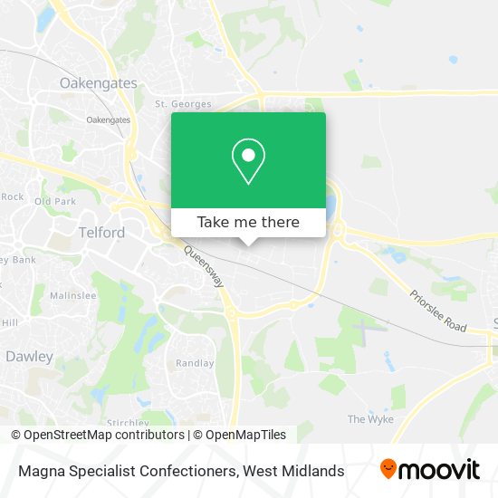 Magna Specialist Confectioners map