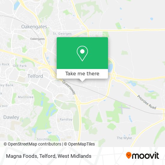 Magna Foods, Telford map