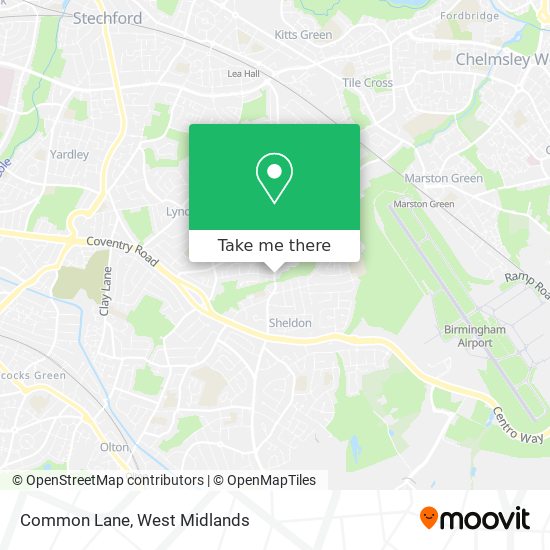 Common Lane map