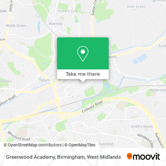 Greenwood Academy, Birmingham map