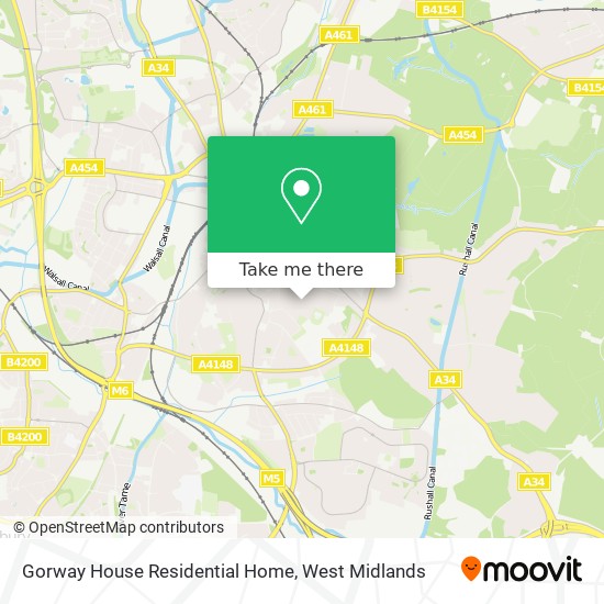 Gorway House Residential Home map