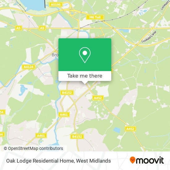 Oak Lodge Residential Home map