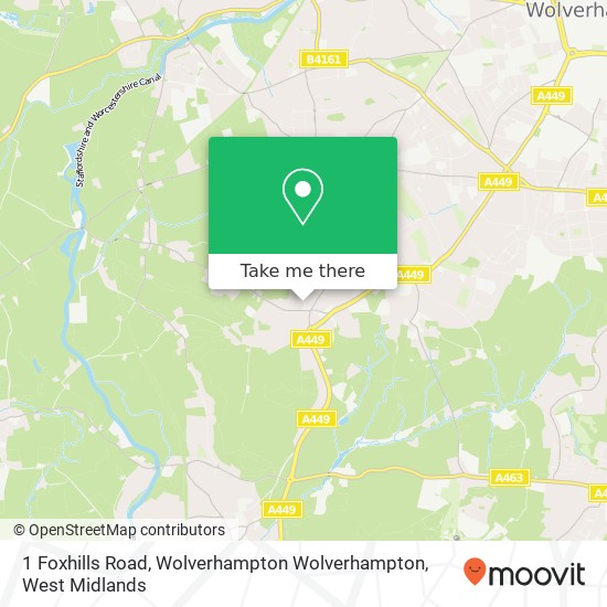 1 Foxhills Road, Wolverhampton Wolverhampton map