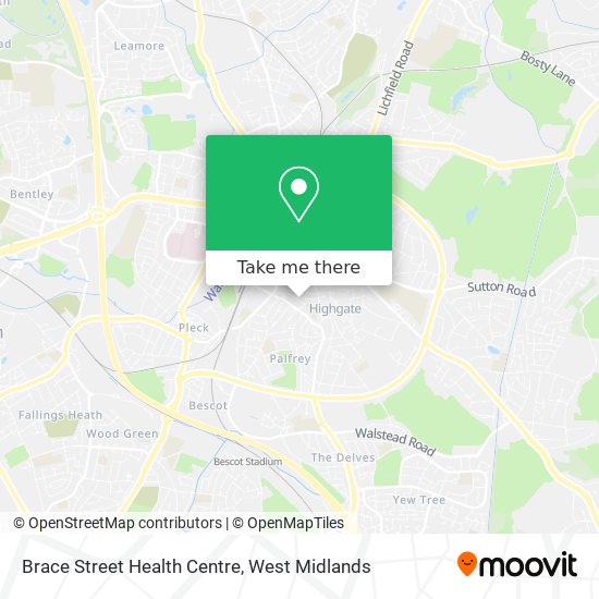 Brace Street Health Centre map