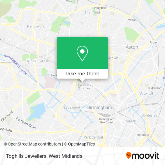 Toghills Jewellers map