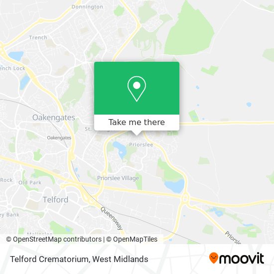 Telford Crematorium map