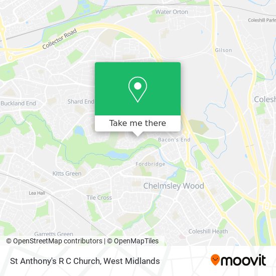 St Anthony's R C Church map