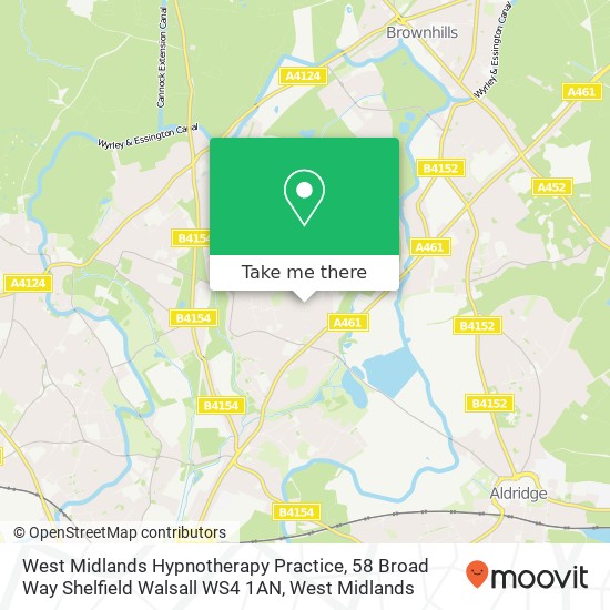 West Midlands Hypnotherapy Practice, 58 Broad Way Shelfield Walsall WS4 1AN map