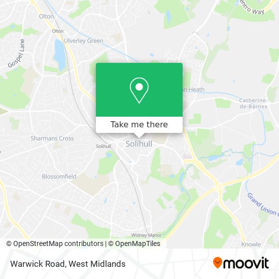 Warwick Road map