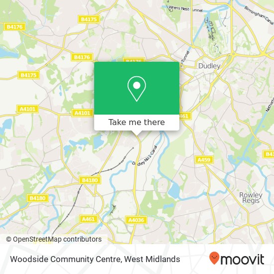 Woodside Community Centre map
