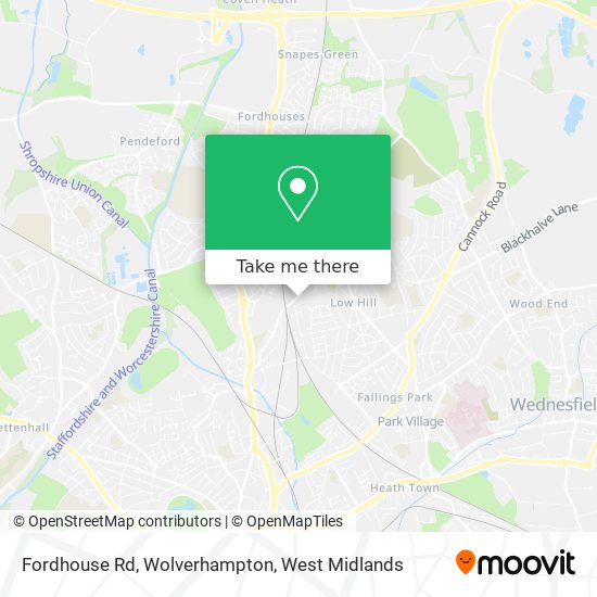 Fordhouse Rd, Wolverhampton map