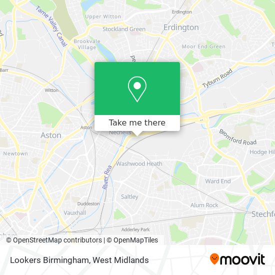 Lookers Birmingham map