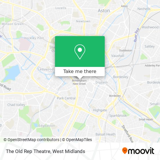 The Old Rep Theatre map