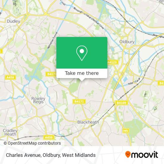 Charles Avenue, Oldbury map