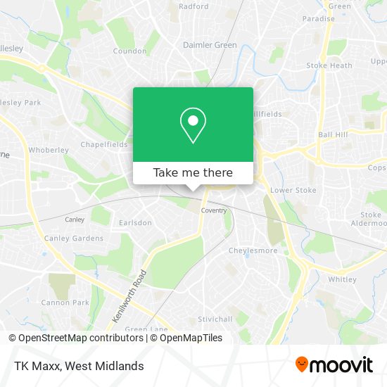 TK Maxx map