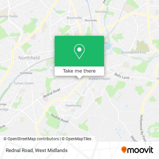 Rednal Road map