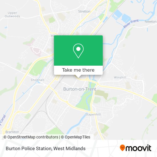 Burton Police Station map