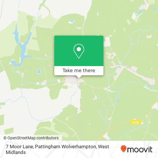 7 Moor Lane, Pattingham Wolverhampton map