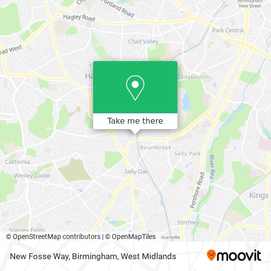 New Fosse Way, Birmingham map