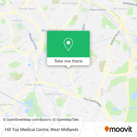 Hill Top Medical Centre map