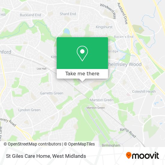 St Giles Care Home map