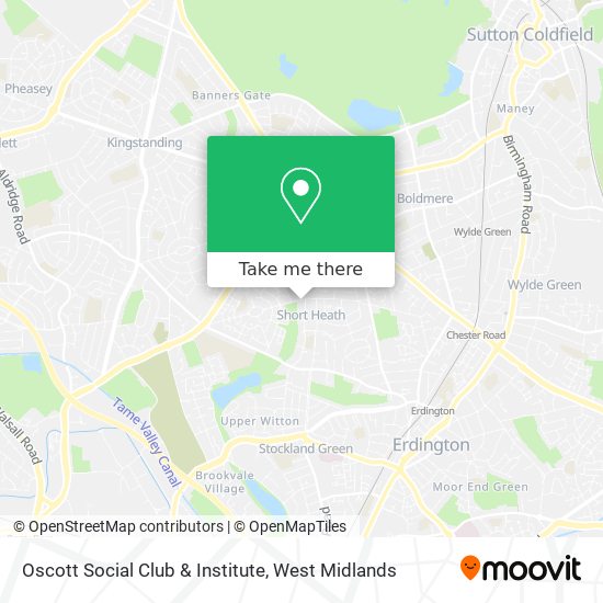 Oscott Social Club & Institute map