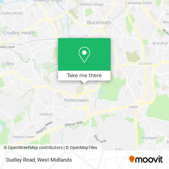 Dudley Road map