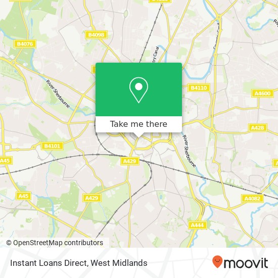 Instant Loans Direct, The Quadrant Coventry Coventry CV1 2EY map