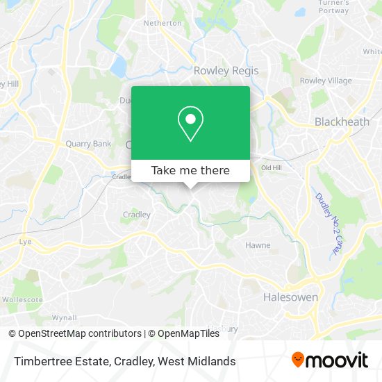 Timbertree Estate, Cradley map