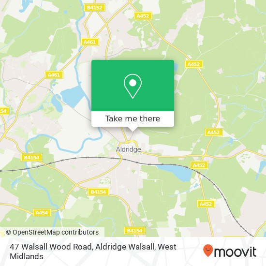47 Walsall Wood Road, Aldridge Walsall map