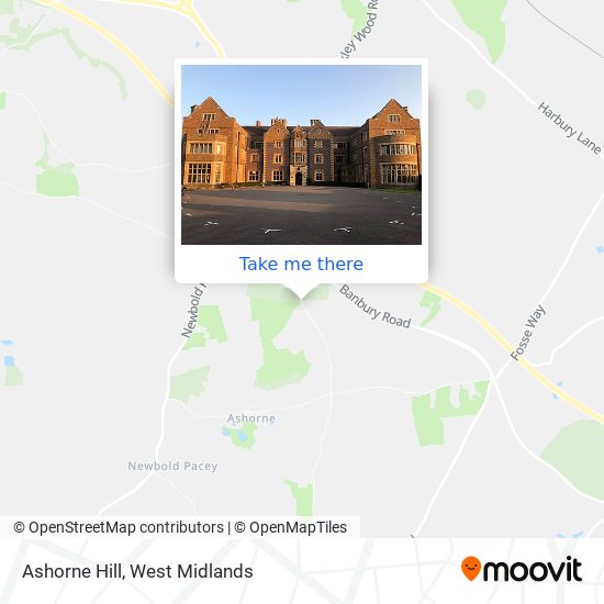 Ashorne Hill map