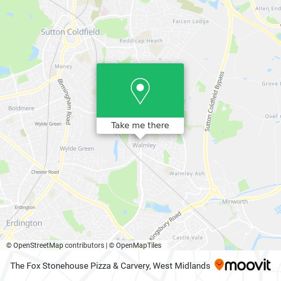 The Fox Stonehouse Pizza & Carvery map
